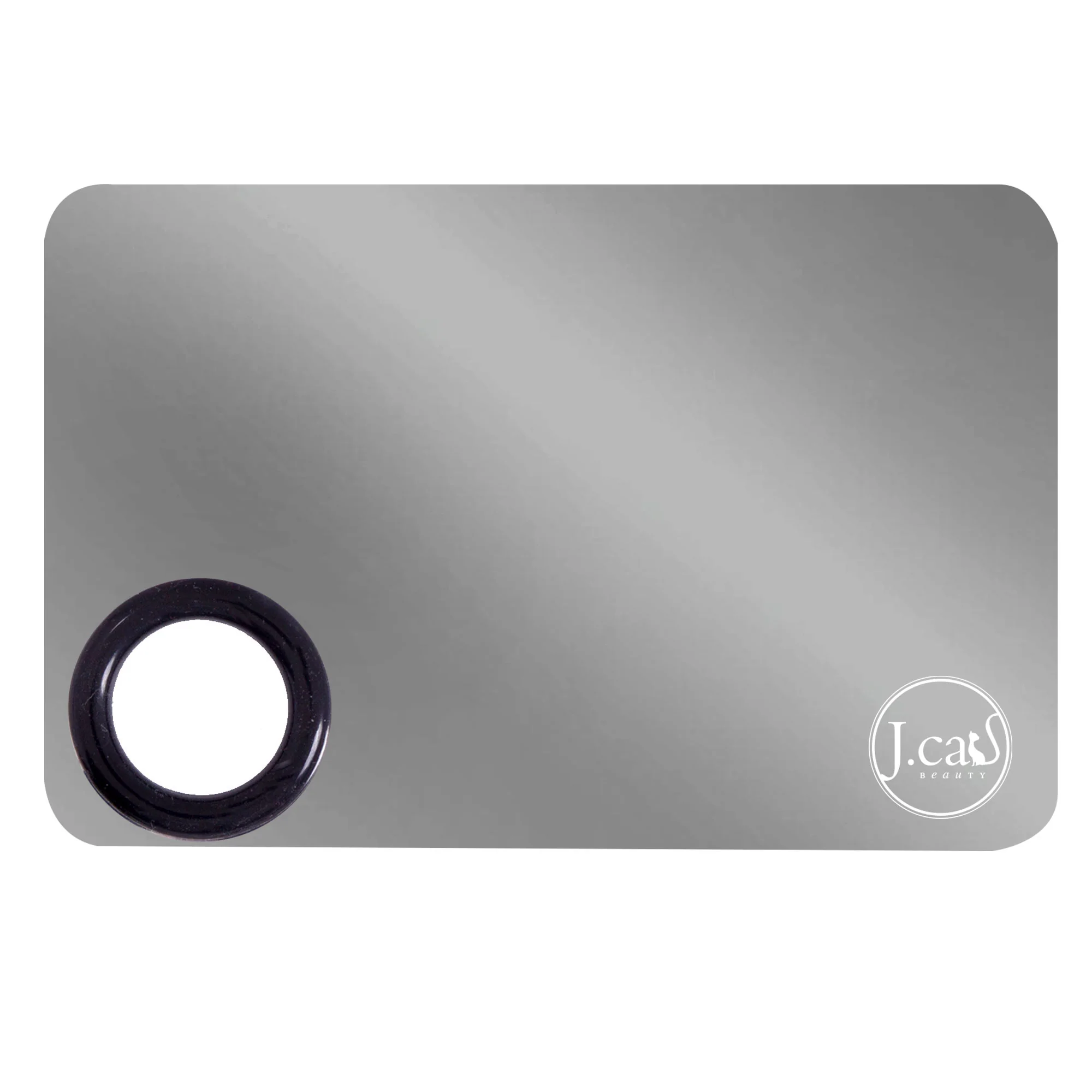 BR44 BR44_Pro Makeup Mixing Metal Palette – Large Rectangle - Image 1